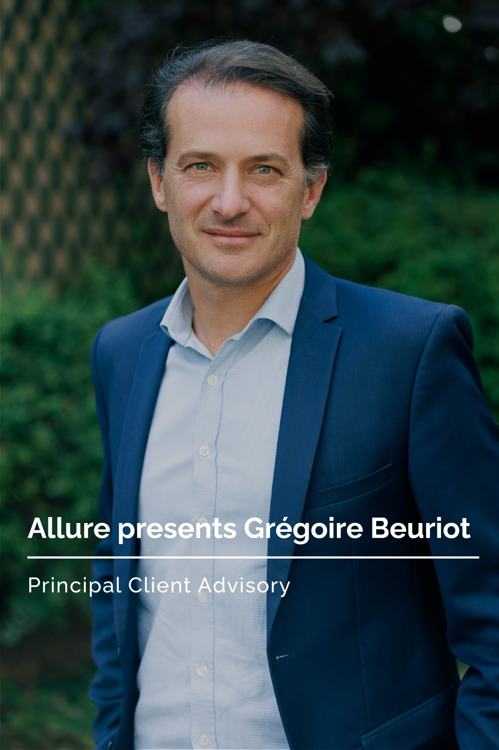 Allure is thrilled to announce that Grégoire Beuriot officially joined the team in his role of Principal Client Advisory!