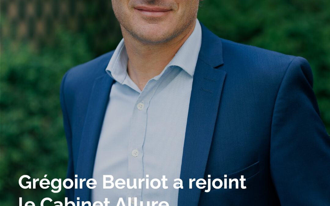 Allure est ravi d’annoncer que Grégoire Beuriot a officiellement rejoint l’équipe en tant que Principal Client Advisory !